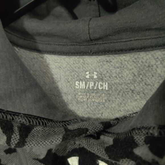 Under Armour Storm Men's Size S Sahara / Black Rival Fleece Camo Hoodie - Picture 3 of 8